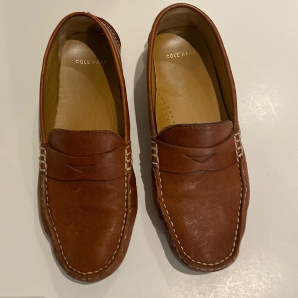 Mocassins femme Cole Haan Bit Driving pointure 6,5B cuir verni marron